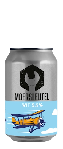 Blik Moersleutel bier: Wit