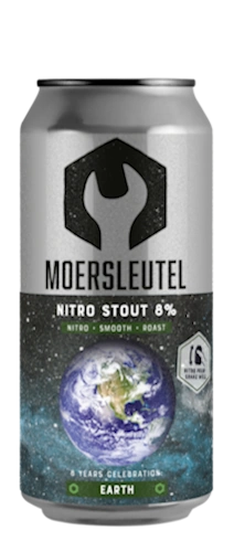 Moersleutel bier blik: Earth Nitro Stout