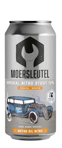 Blik bier: Moersleutel Motor Oil Nitro